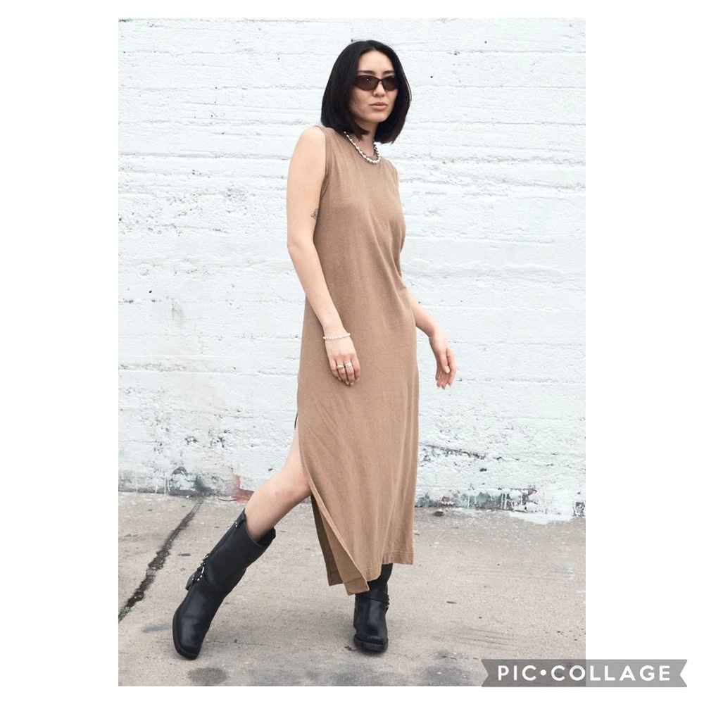 NWOT Jungmaven Hermosa Muscle Tank Dress in Desert Khaki